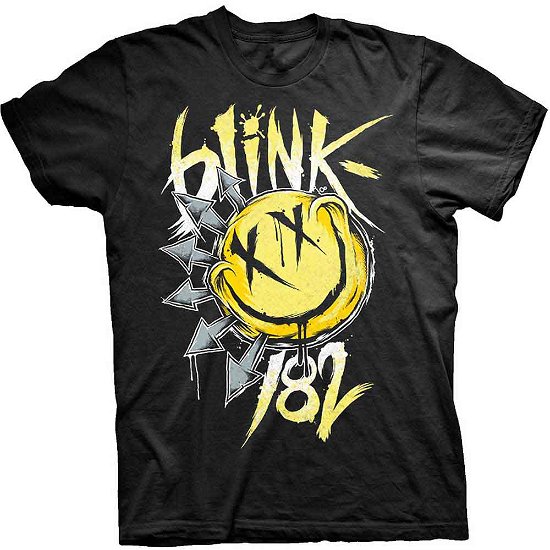 Blink-182 Unisex T-Shirt: Big Smile - Blink-182 - Fanituote - PHD - 5060489505453 - perjantai 17. syyskuuta 2021