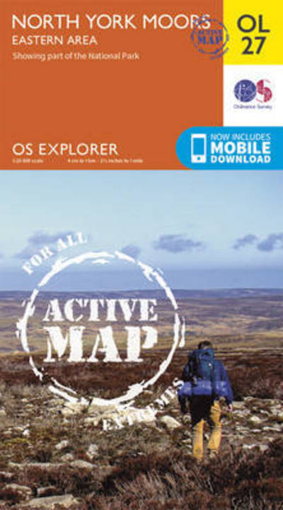 Cover for Ordnance Survey · North York Moors - Eastern Area - OS Explorer Map Active (Map) [May 2015 edition] (2015)