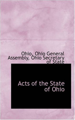 Cover for Ohio · Acts of the State of Ohio (Paperback Bog) (2008)