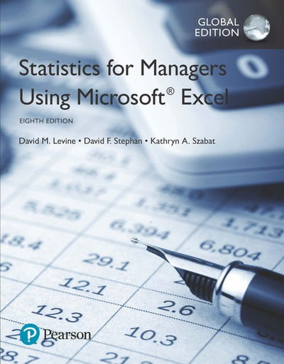 Cover for David Levine · Statistics for Managers Using Microsoft Excel, Global Edition plus MyStatLab with Pearson eText, Global Edition (Book) (2017)