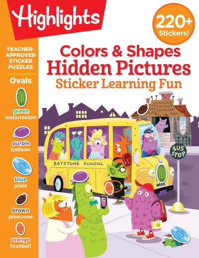 Cover for Highlights Learning · Colors &amp; Shapes: Hidden Pictures - Sticker Learning Fun - Highlights Hidden Pictures Sticker Learning (Paperback Book) (2021)