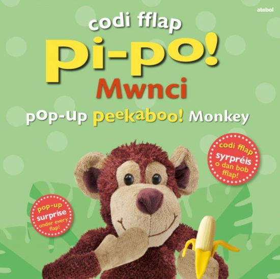 Cover for Dawn Sirett · Codi Fflap Pi-po! Mwnci / Pop-up Peekaboo! Monkey (Gebundenes Buch) [Bilingual edition] (2024)