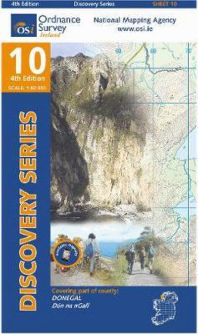 Cover for Ordnance Survey Ireland · Discovery Map 10 Donegal South West (Kort) [4 Revised edition] (2012)