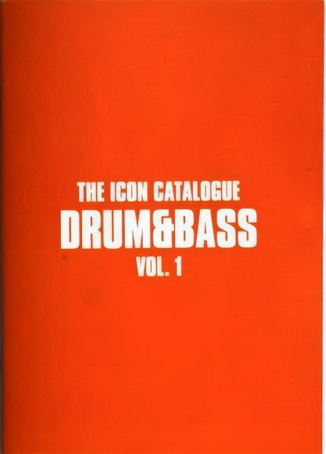 Cover for The Icon Catalogue Drum &amp; Bass Vol. 1 (Paperback Book) (2023)