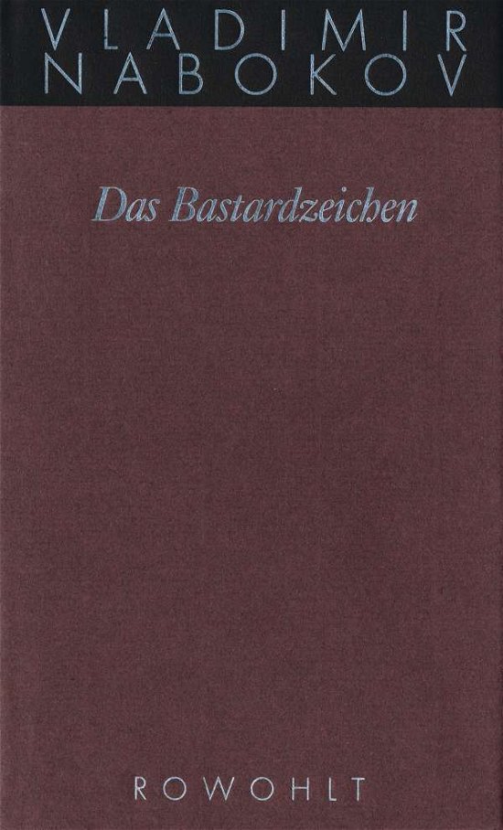 Cover for V. Nabokov · Bastardzeichen (Book)