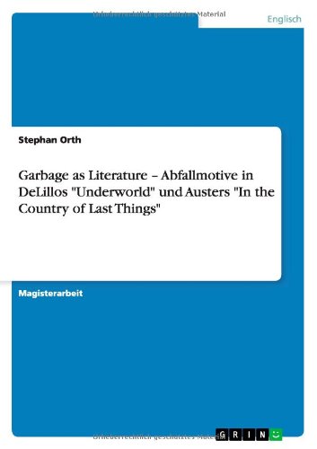 Cover for Orth · Garbage as Literature   Abfallmoti (Bok) [German edition] (2013)