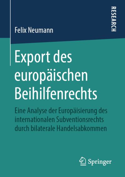 Cover for Neumann · Export des europäischen Beihilf (Bok) (2019)