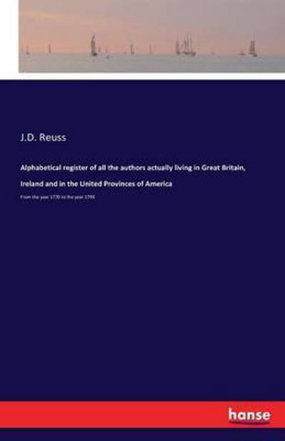 Cover for Reuss · Alphabetical register of all the (Book) (2016)