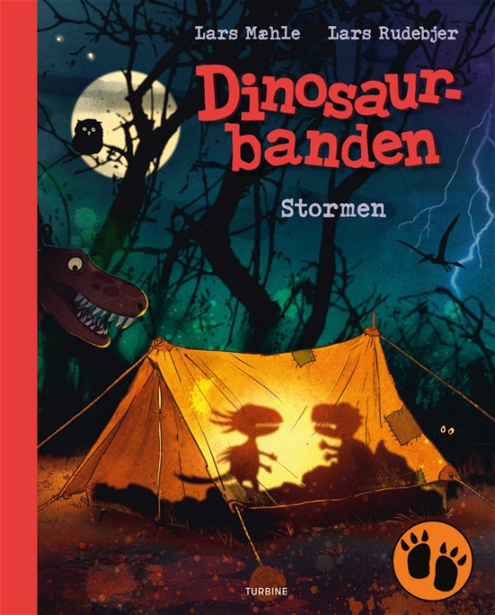 Cover for Lars Mæhle · Dinosaurbanden – Stormen (Inbunden Bok) [1:a utgåva] (2024)