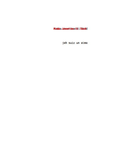 Cover for Nadia Josefine El Said · Jeh Suiz Un Alma (Heftet bok) [1. utgave] (2016)