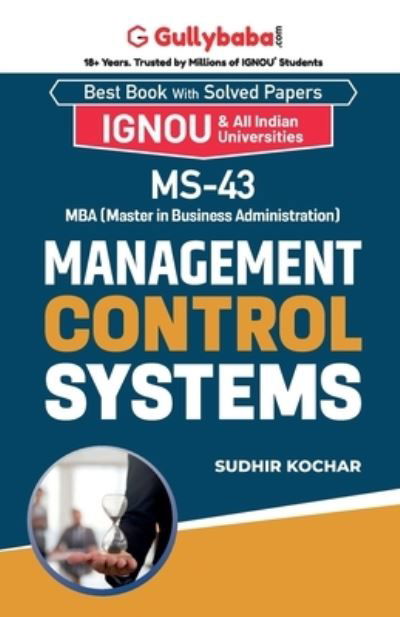 Cover for Sudhir Kochhar · MS-43 Management Control Systems (Taschenbuch) (2006)