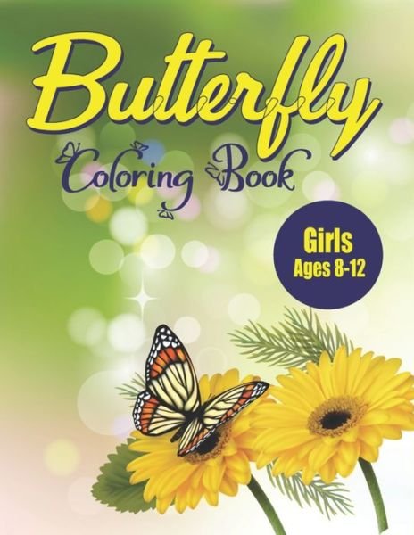 Cover for Farabeen Publications · Butterfly Coloring Book Girls Ages 8-12 (Pocketbok) (2020)