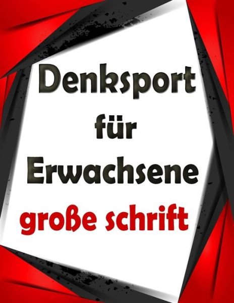 Cover for Bk Bouchama · Denksport fur Erwachsene grosse schrift (Pocketbok) (2020)