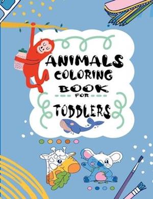 Cover for Salil Vigon · Animals Coloring Book for Toddlers: Color and Descover Different Animals, Coloring Book for Toddlers 2-4 years (Paperback Book) (2021)