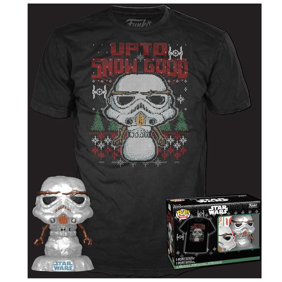 Funko Pop! & Tee (adult): Star Wars - Holiday Stormtrooper (metallic) Vinyl Figure & T-shirt - Funko - Other -  - 0889698728454 - 