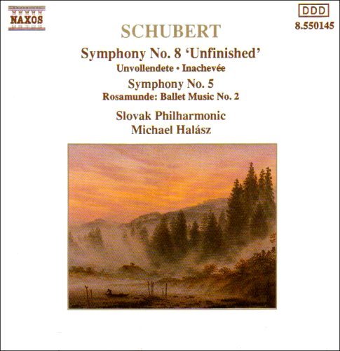 Sinfonien 5+8/Rosamunde *s* - Halasz,Michael / SLP - Musiikki - Naxos - 4891030501454 - perjantai 22. maaliskuuta 1991