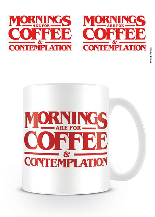 Cover for Stranger Things · Coffee And Contemplation Mug (Tazza) (MERCH) [White edition] (2019)