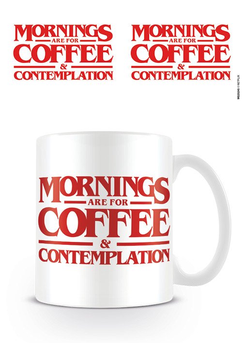 Cover for Stranger Things · Coffee And Contemplation Mug (Tazza) (MERCH) [White edition] (2021)