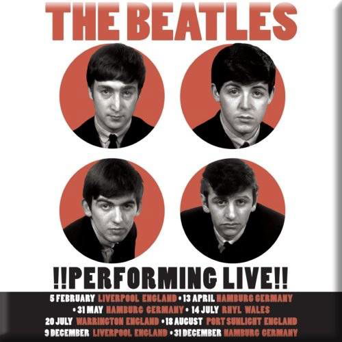 The Beatles Fridge Magnet: Performing Live - The Beatles - Produtos - Apple Corps - Accessories - 5055295332454 - 