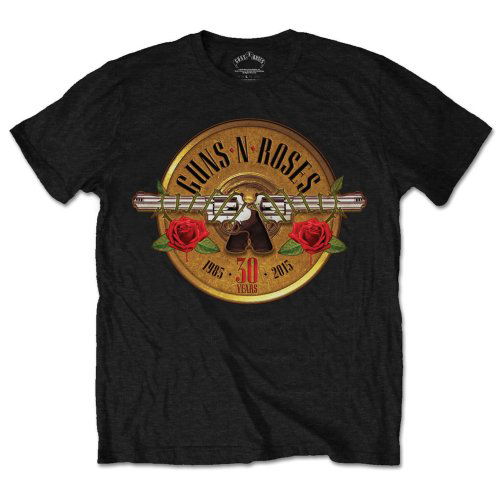 Guns N' Roses Unisex T-Shirt: 30th Photo - Guns N' Roses - Koopwaar - Bravado - 5055979902454 - 