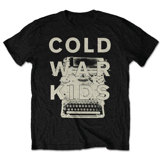 Cold War Kids Unisex T-Shirt: Typewriter (Retail Pack) - Cold War Kids - Merchandise - Bandmerch - 5056170629454 - 