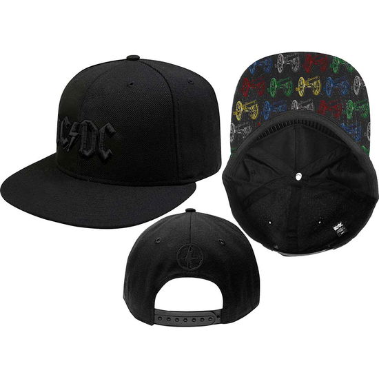 AC/DC Unisex Snapback Cap: Canon Pop-Art - AC/DC - Produtos - BRAVADO - 5056170632454 - 10 de setembro de 2018