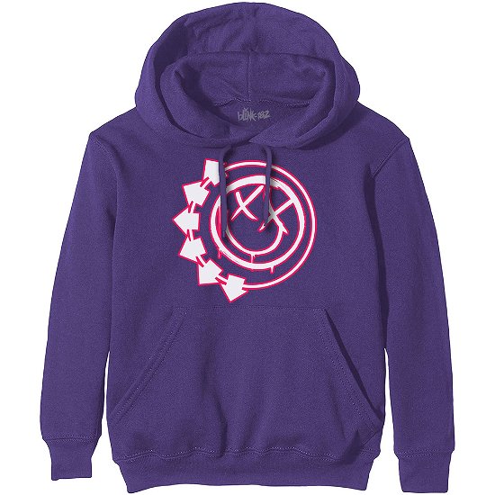 Cover for Blink-182 · Blink-182 Unisex Pullover Hoodie: Six Arrow Smiley (XX-Small) (Hoodie) [size XXS] [Purple - Unisex edition]