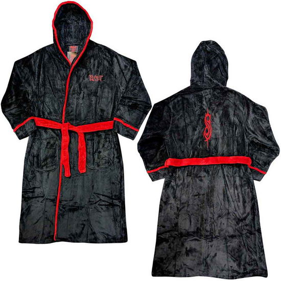 Cover for Slipknot · Slipknot Unisex Bathrobe: Logo &amp; Tribal S (Small - Medium) (CLOTHES) [size S] [Black - Unisex edition]