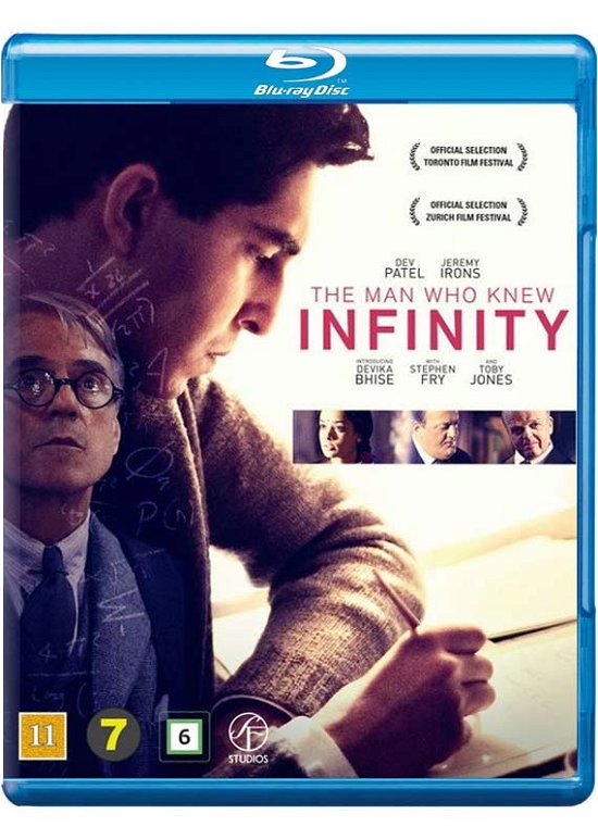 Cover for Dev Patel / Jeremy Irons / Devika Bhise / Kevin R. McNelly / Toby Jones · The Man Who Knew Infinity (Blu-ray) (2016)