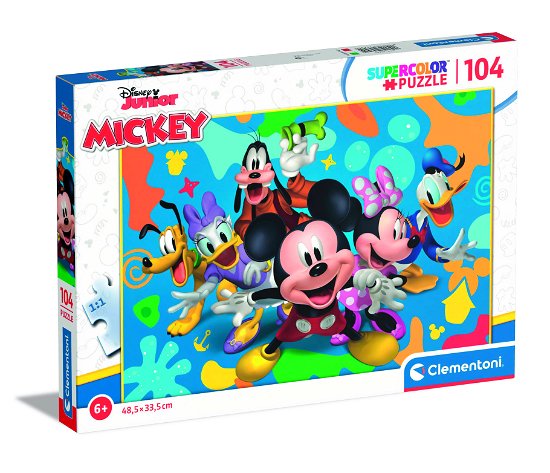 Cover for Clementoni · Puslespil Mickey og venner, Super, 104 brikker (Puslespil) (2023)