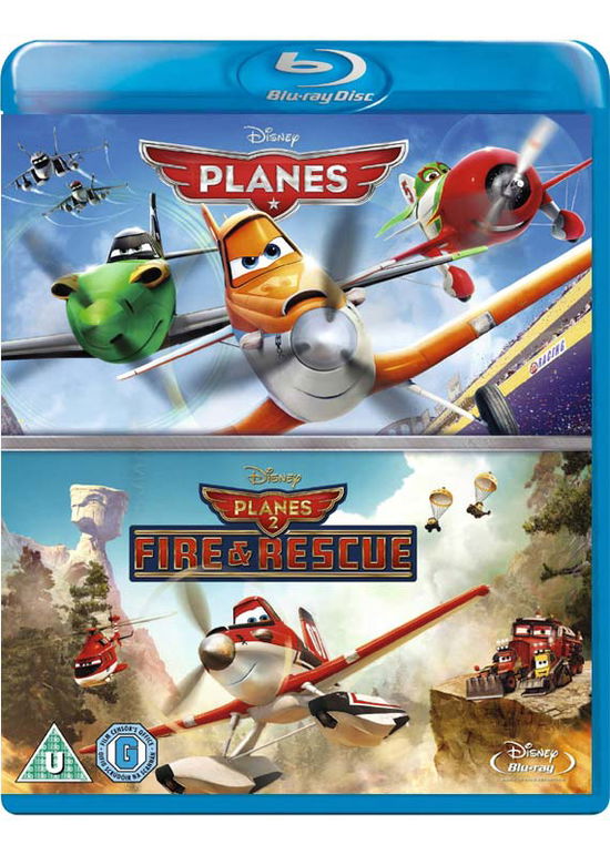 Cover for Planes / Planes: Fire and Resc · Planes / Planes 2 - Fire and Rescue (Blu-Ray) (2014)