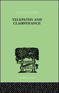 Cover for Rudolf Tischner · Telepathy and Clairvoyance (Inbunden Bok) (1999)