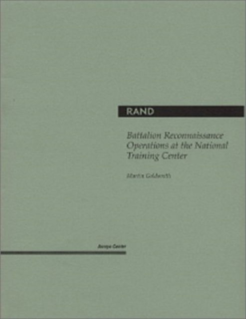 Cover for Martin Goldsmith · Battalion Reconnaissance Operations at the National Training Center (Hardcover Book) (1996)