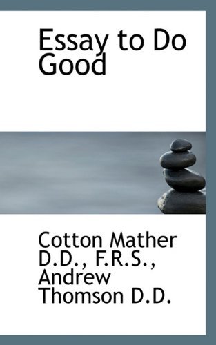 Cover for Andrew Thomson · Essay to Do Good (Innbunden bok) (2009)