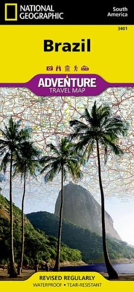 Cover for National Geographic Maps · Brazil: Travel Maps International Adventure Map (Landkarten) (2022)