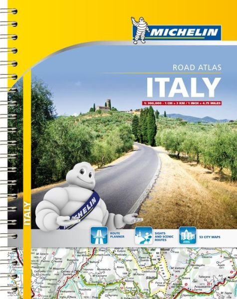 Italy - Tourist and Motoring Atlas (A4-Spiral) - Michelin - Livros - Michelin Editions des Voyages - 9782067192454 - 14 de abril de 2022