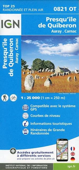 Cover for Institut Geographique National · Presqu'Ile de Quiberon / Auray / Carnac 2021 (Map) (2021)