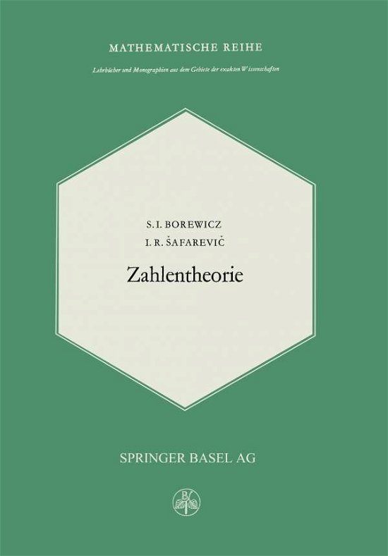 Cover for S J Borewicz · Zahlentheorie (Paperback Book) [Softcover Reprint of the Original 1st 1966 edition] (2014)