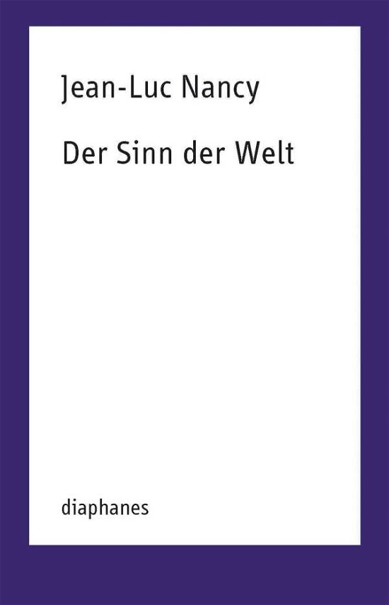 Cover for Nancy · Der Sinn der Welt (Book)