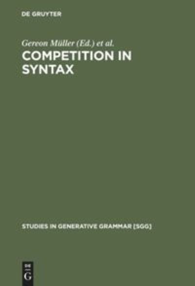 Cover for Gereon Muller · Competition in Syntax (Book) (2000)