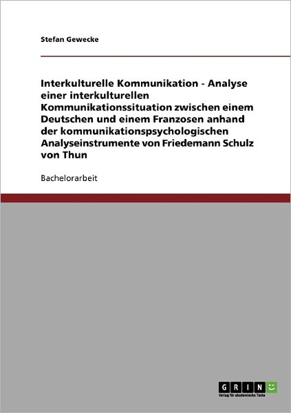 Cover for Gewecke · Interkulturelle Kommunikation - (Book) [German edition] (2007)