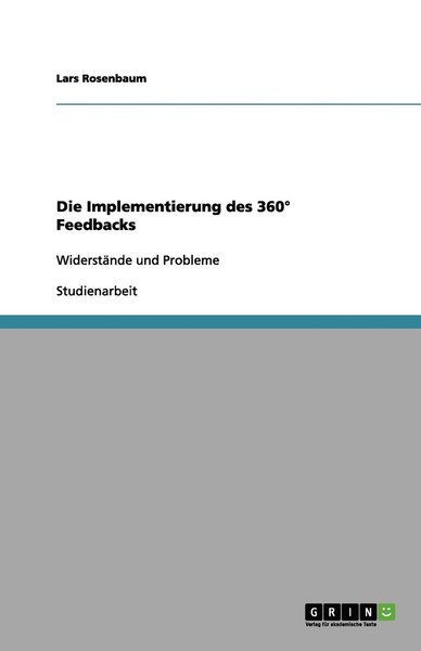 Cover for Rosenbaum · Die Implementierung des 360° (Book) [German edition] (2012)