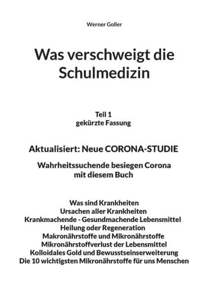 Cover for Werner Goller · Was verschweigt die Schulmedizin (Bok) (2022)