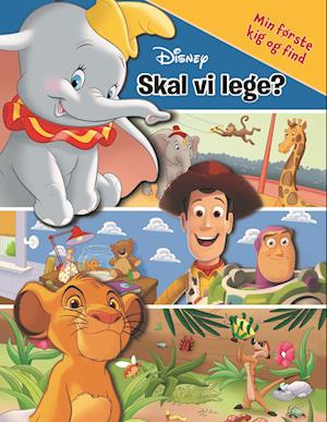 Cover for Disney: Disney - Skal vi lege? Min første kig og find (Cardboard Book) [1st edition] (2022)