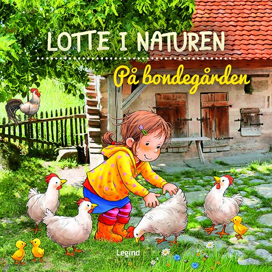 Cover for Sandra Grimm · Lotte i naturen: Lotte på bondegården (Cardboard Book) [1. Painos] (2023)