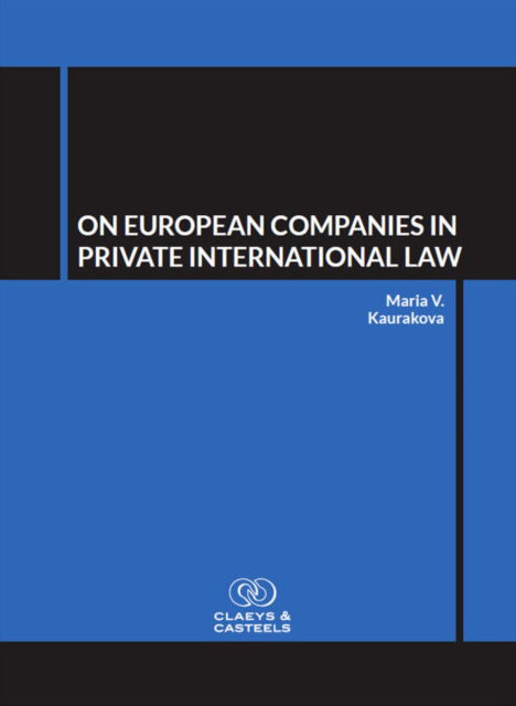 Cover for Maria Kaurakova · On European Companies in Private International Law (Hardcover Book) (2017)