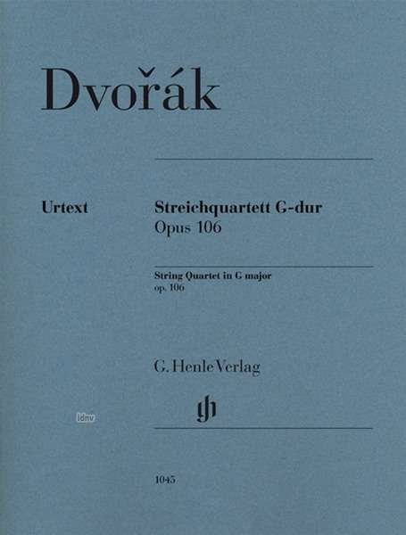 Streichquartett G-dur Opus 106, - Dvorak - Books -  - 9790201810454 - 