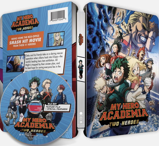 My Hero Academia: Two Heroes - Steelbook - Blu-ray - Movies - FUNIMATION - 0704400102455 - February 9, 2021