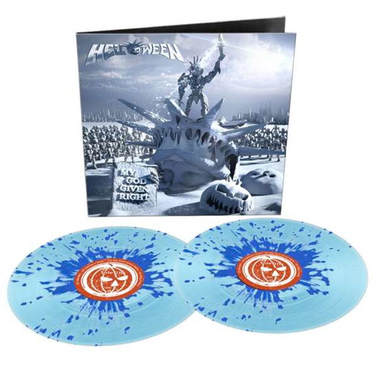 Cover for Helloween · My God-given Right (Blue Splatter Vinyl) (LP) [Special edition] (2021)