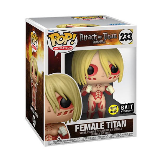 Cover for Attack On Titan: Funko Pop! Animation · Super - Female Titan (Glow In The Dark) (Vinyl Figure 233) (MERCH)